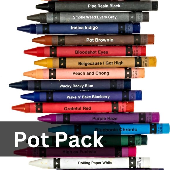 BOX OF Sarcastic Offensive CRAYONS -Witty Insult Gag Gift Fun Humor Funny NEW - Picture 9 of 13